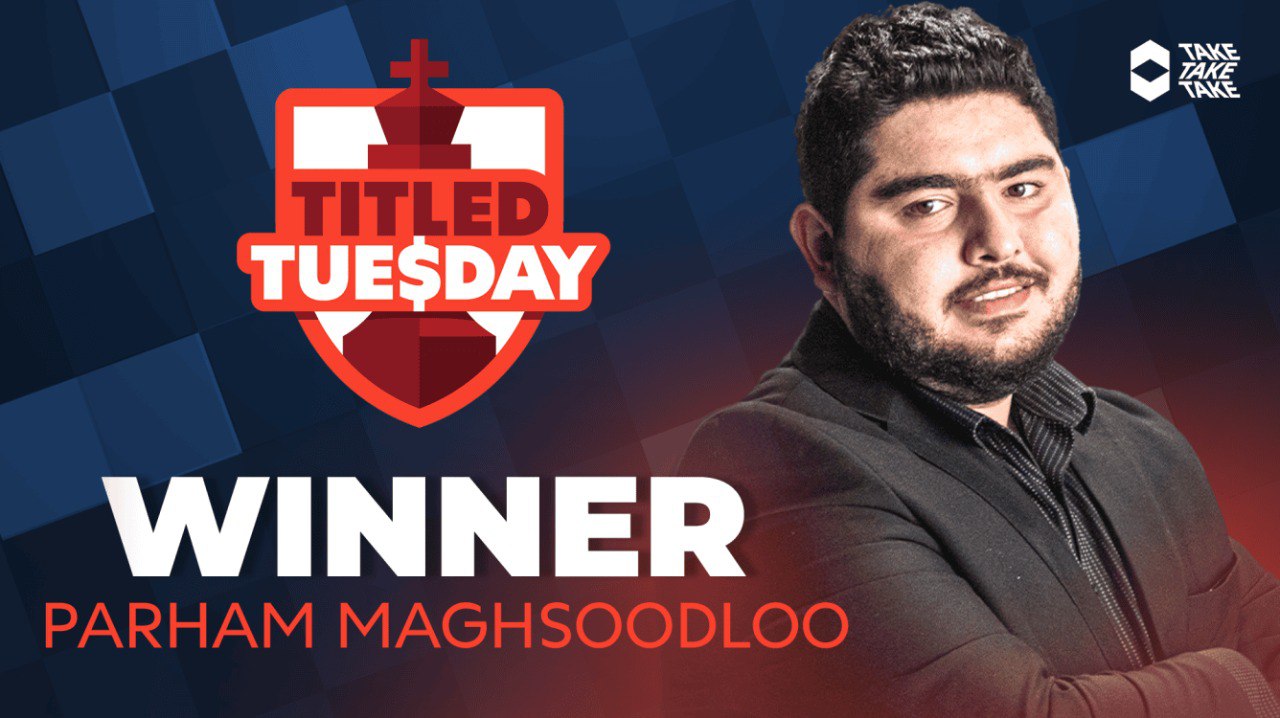 Титульний вівторок 21 жовтня 2025: іранський гросмейстер Пархам Магсудлу переміг Накамуру та Карлсена