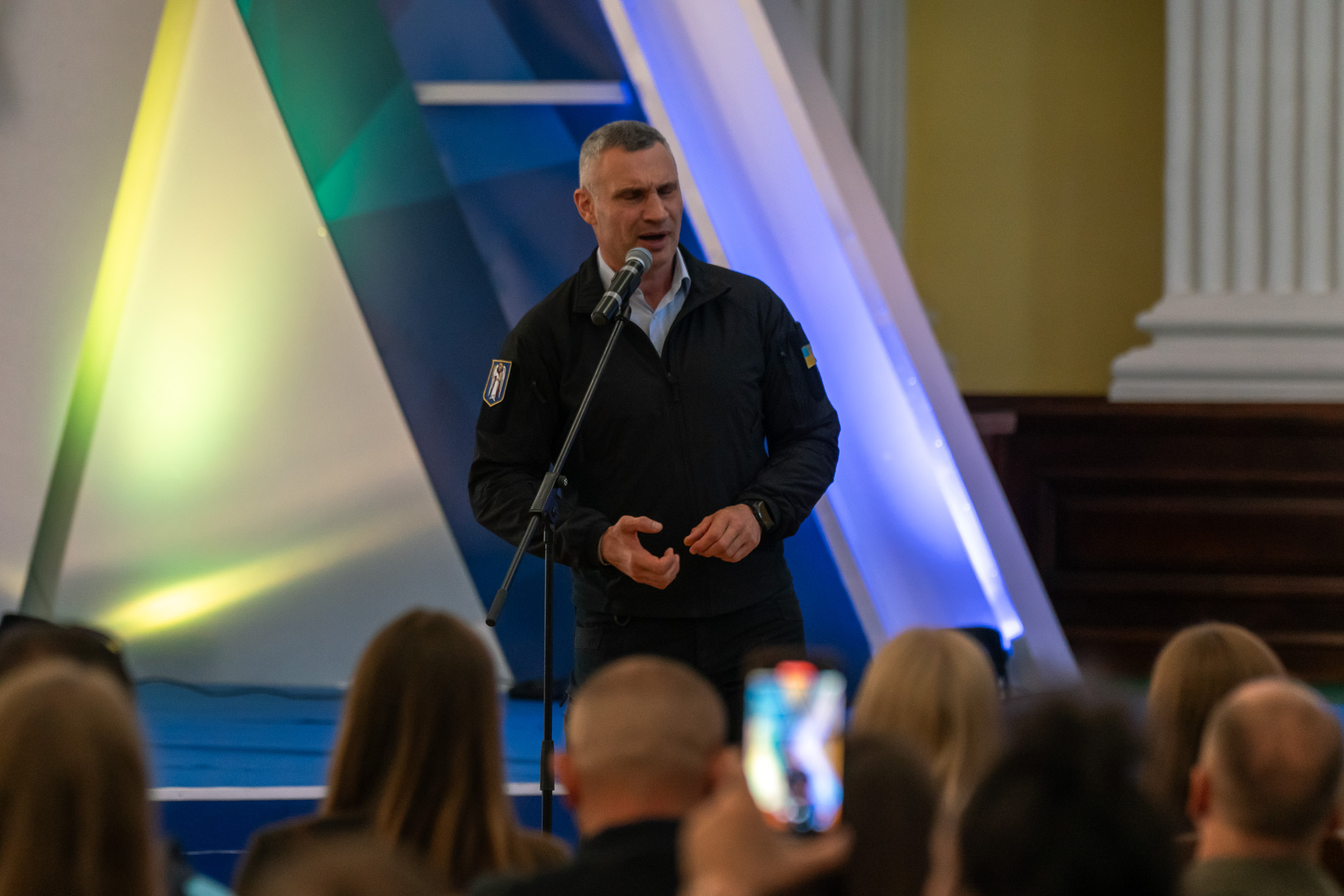 Віталій Кличко виступає на церемонії нагородження